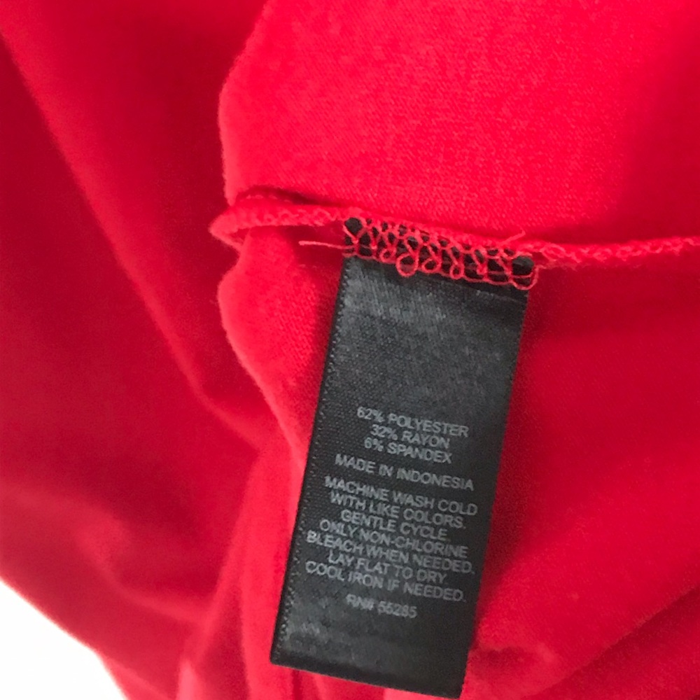 Express Racerback Red Fitted Dress - Picture 5 of 5